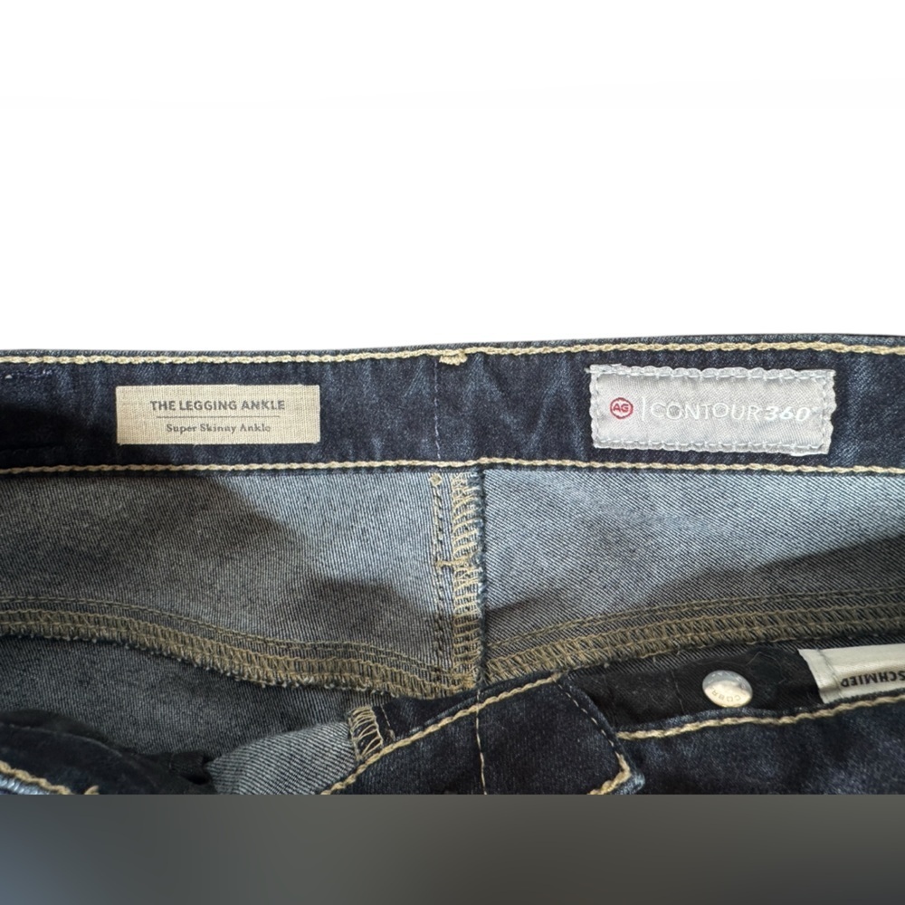 AG ADRIANO GOLDSCHMIED The Legging Super Skinny Ankle Contour 360 Jeans Sz 26R - Picture 8 of 9